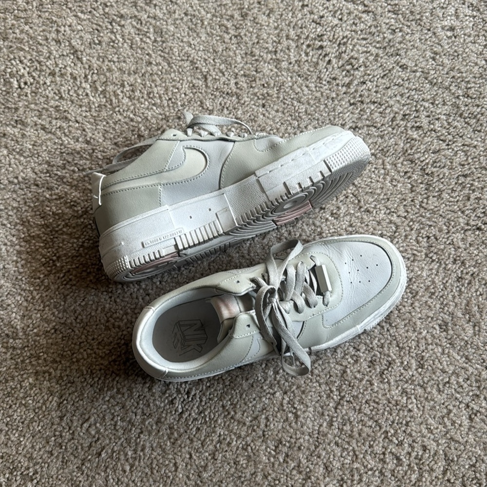 Nike AF, size 8.5, beige/neutral tan